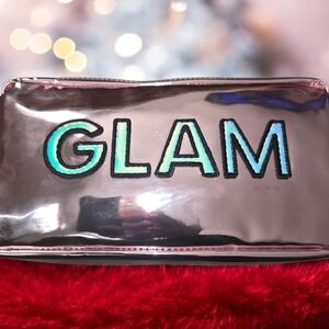 GLAM Cosmetic Bag (NWT) I Pink Metallic I Spacious with one zipper